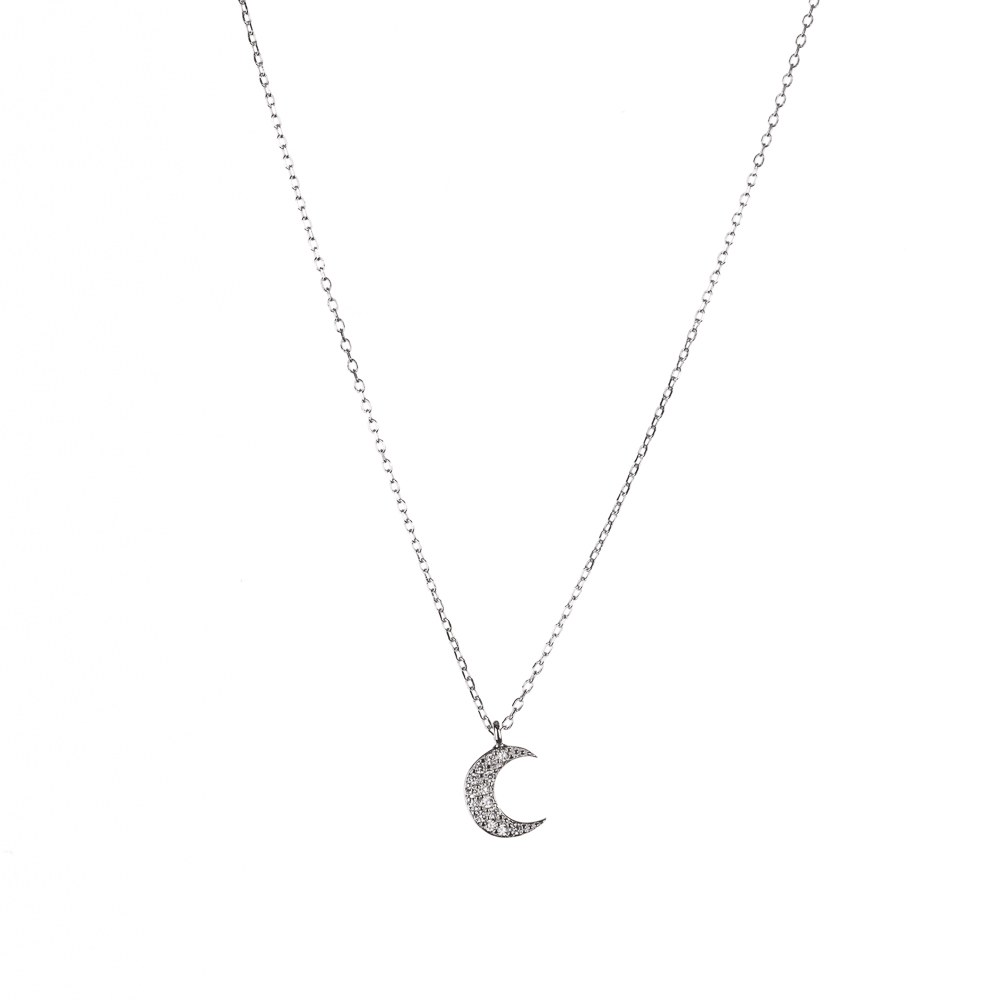 Colgante Luna con Circonitas Colgante Luna con Circonitas