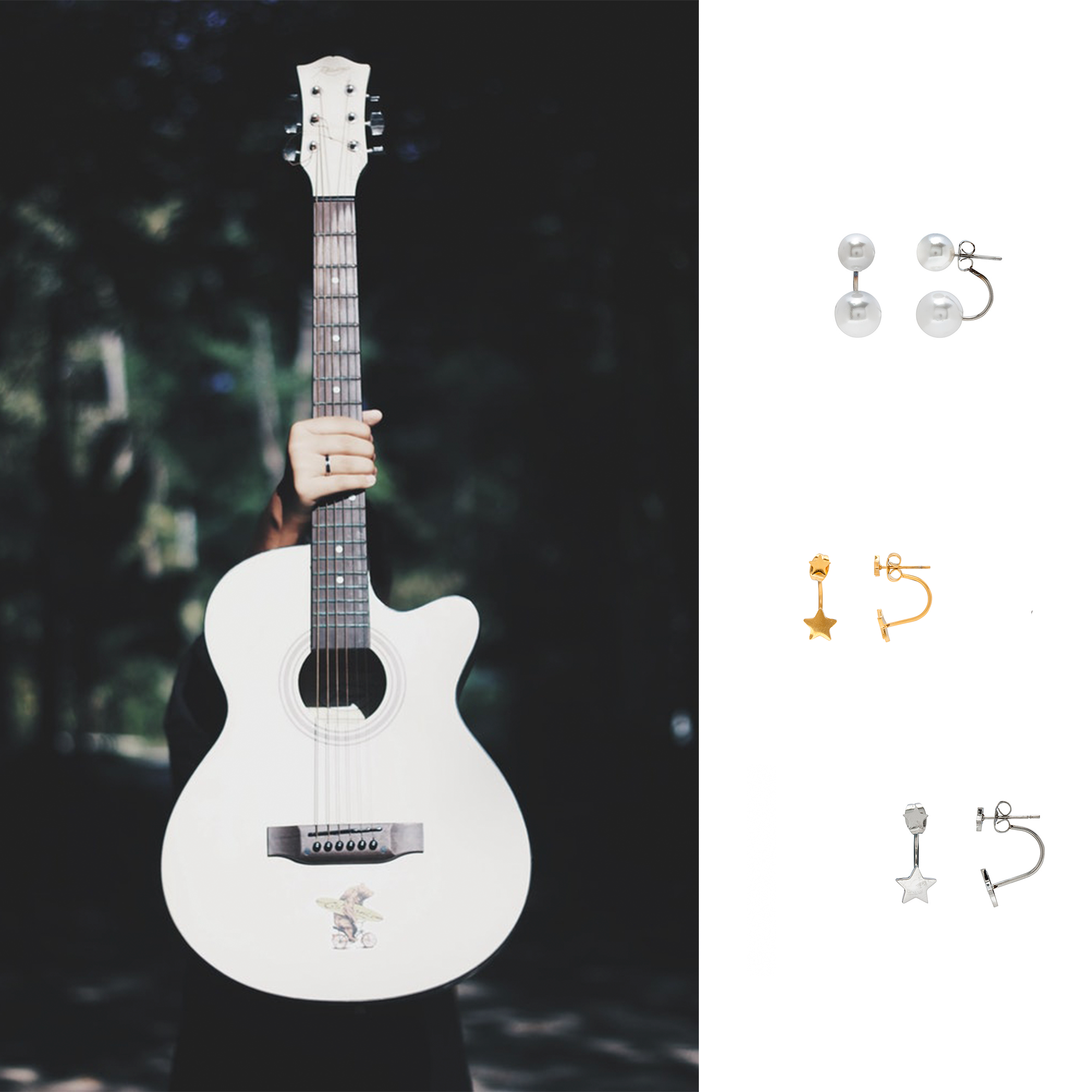 Pendientes Ear Jackets, la fusión de lo rockero y lo clásico
